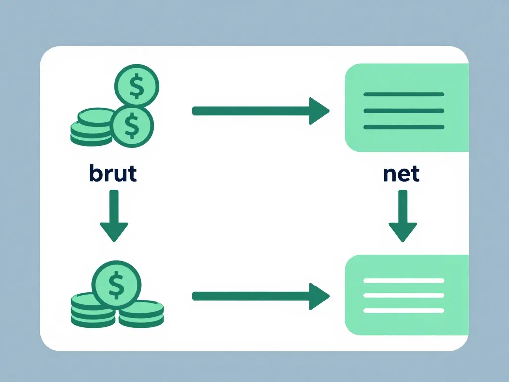 1811 brut en net diagramme transformation salaire