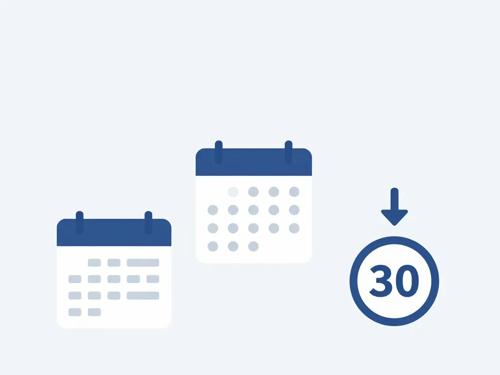 schéma 30 jours fin de mois calcul échéance