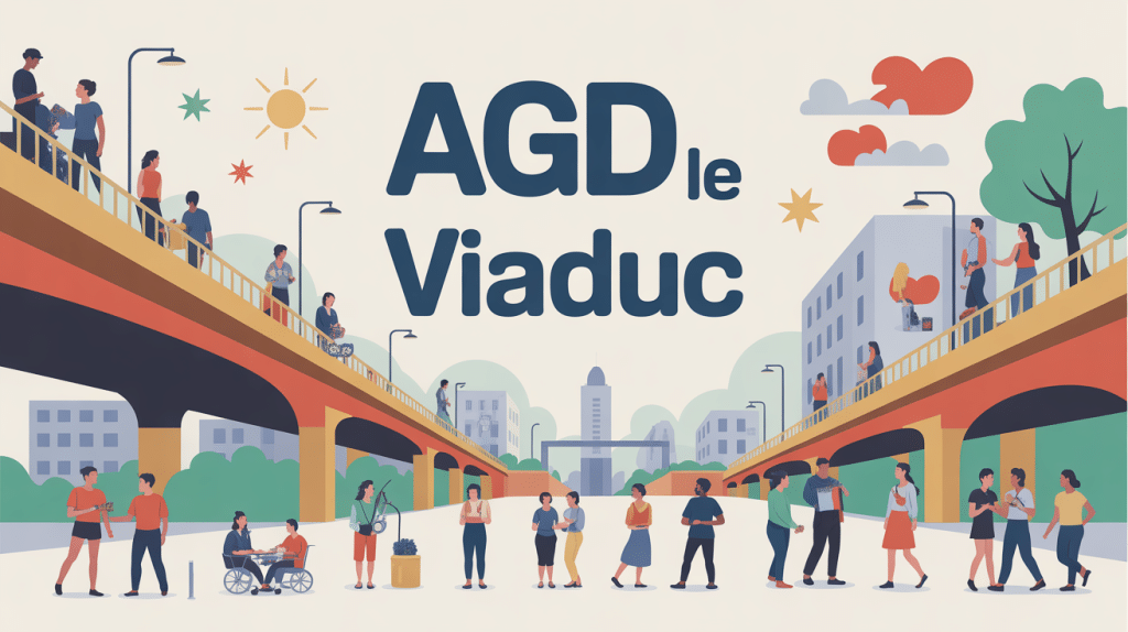 agd le viaduc illustration sociale quartier dynamique