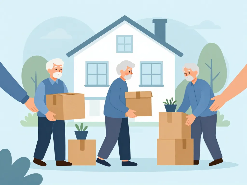 illustration aide au déménagement retraite arrco compréhension