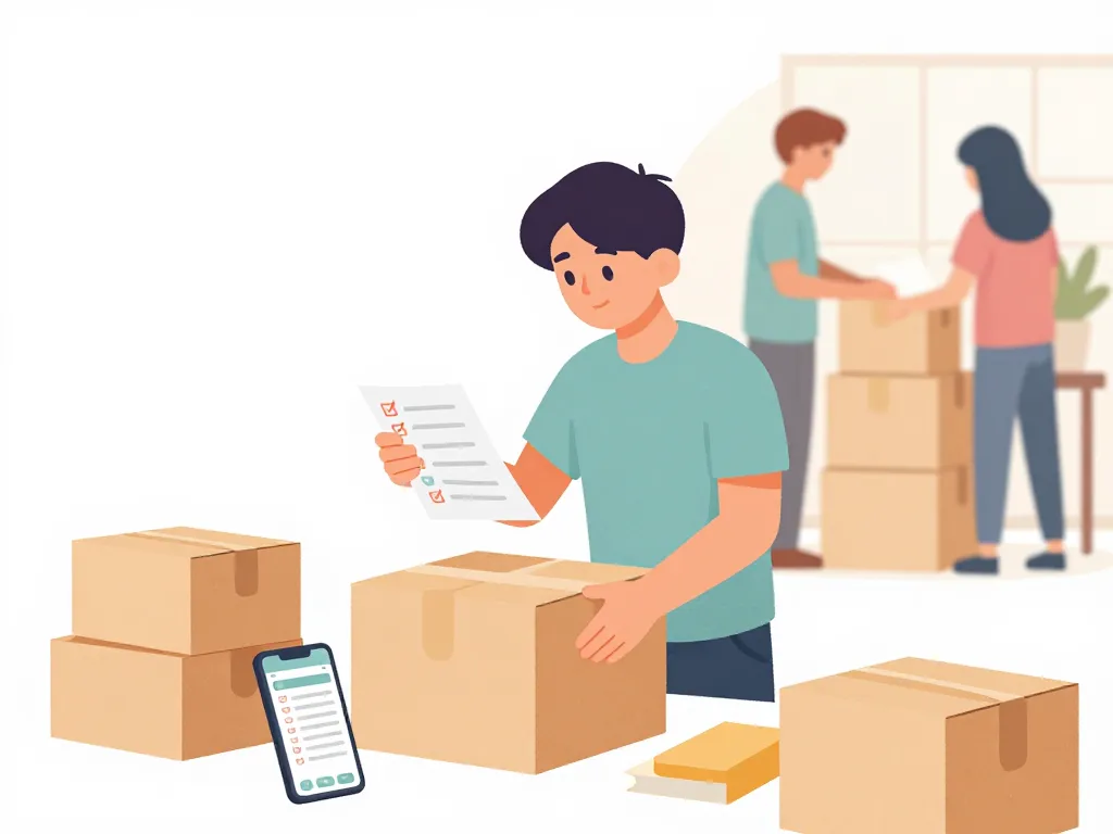 aide au déménagement pour étudiant checklist organisation cartons