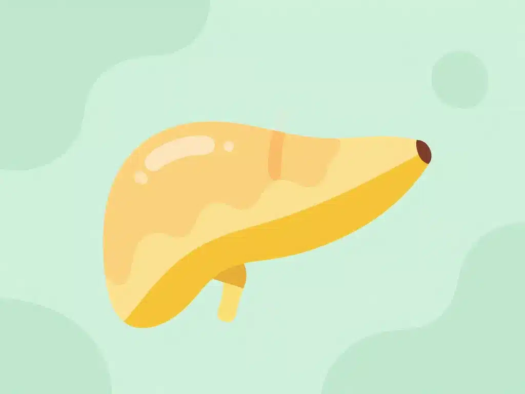 banane et calcul biliaire impacts vésicule illustration