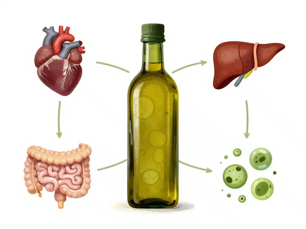 boire de l'huile d'olive avant de dormir organes sante