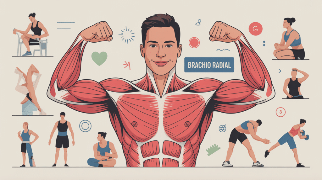 illustration brachio radial avant bras gestes quotidiens