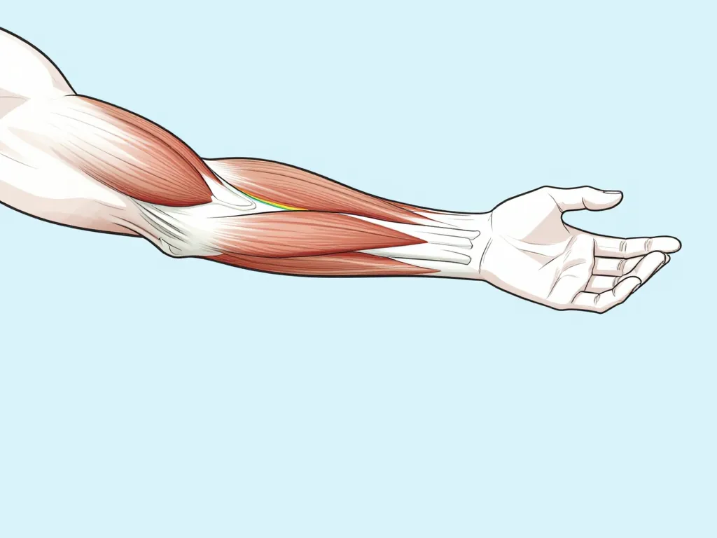 diagramme brachio radial emplacement avant bras