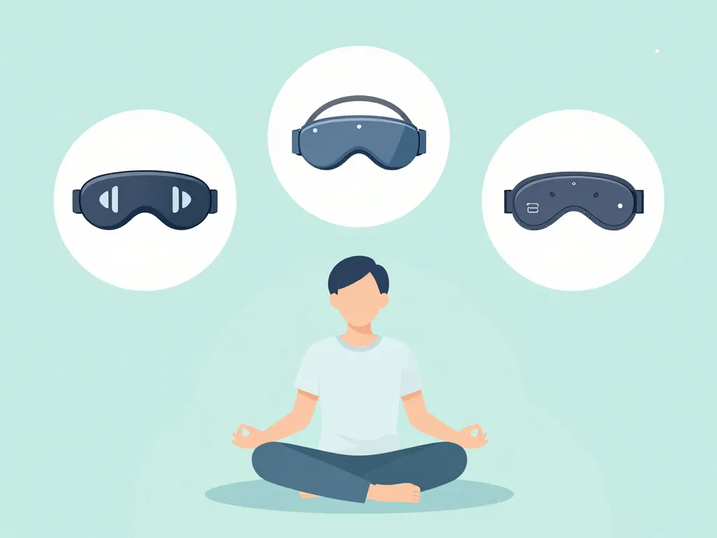 casque meditation differents types illustration