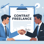 contrat freelance document officiel entre deux parties