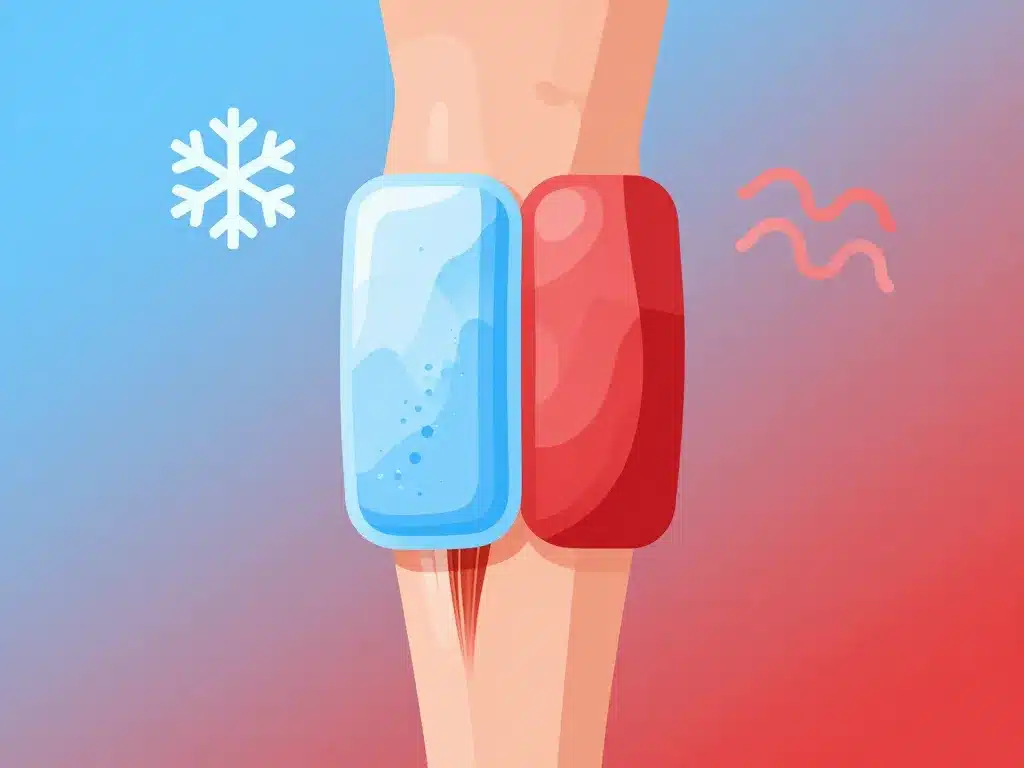 dechirure musculaire chaud ou froid froid ou chaud appliqué jambe