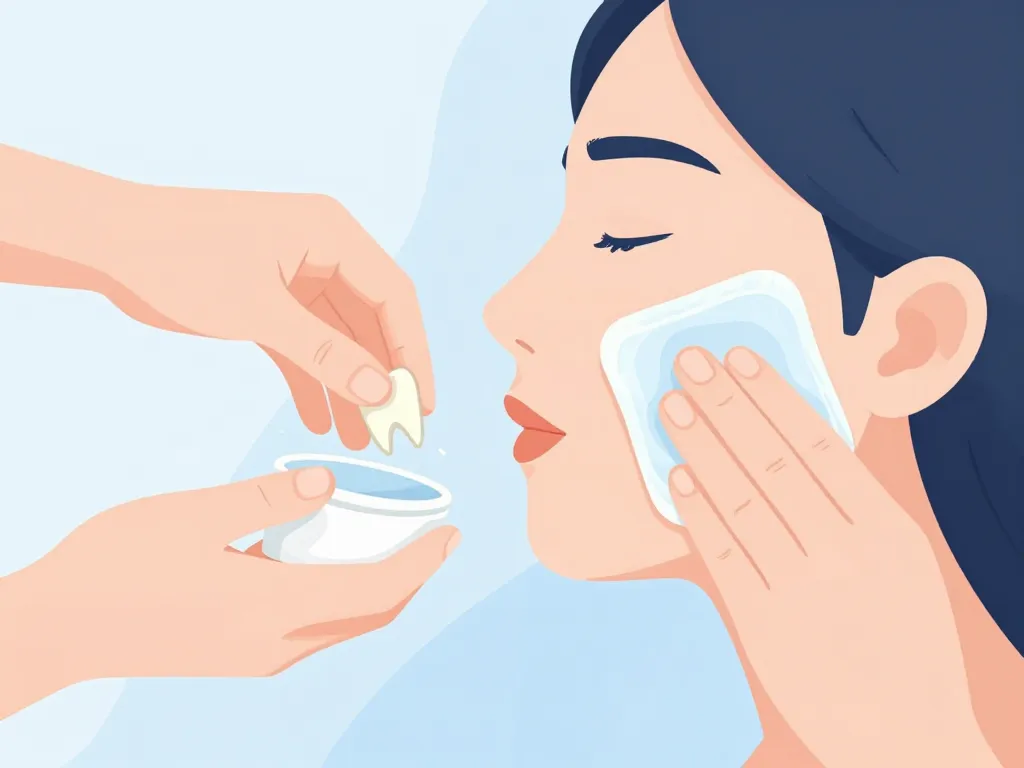 gestes urgence dent cassée illustration