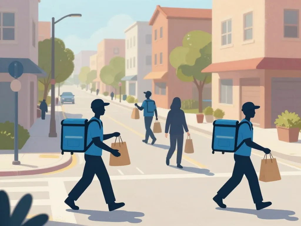 devenir livreur de courses à domicile métier quotidien livreur en action