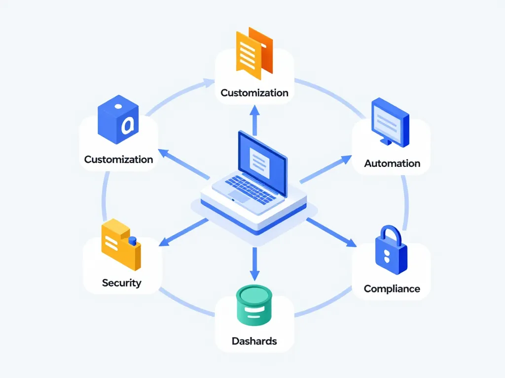 e billing solutions diagramme fonctionnalités clés
