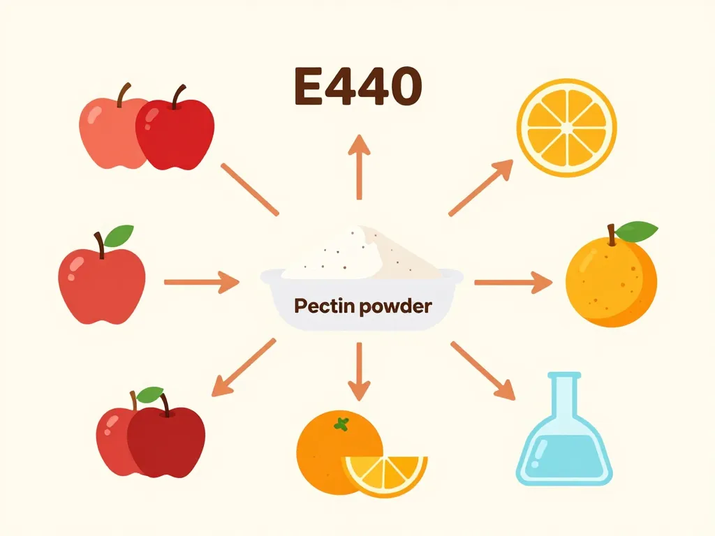 e440 halal transformation fruits en pectine