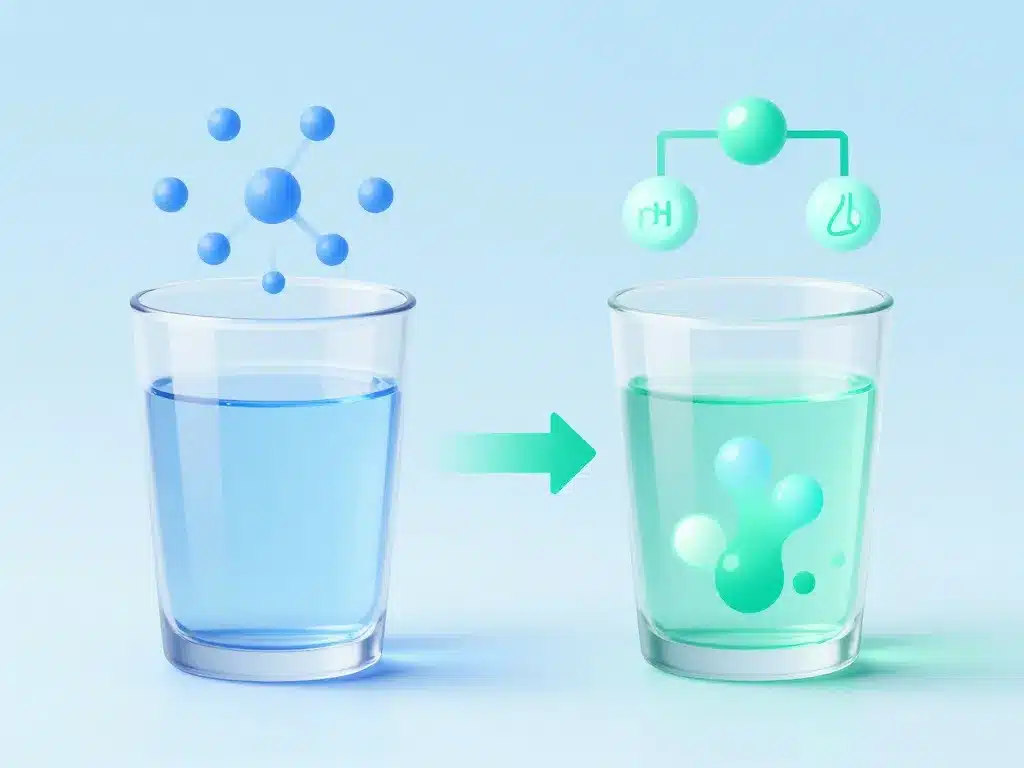 eau alcaline danger, diagramme comparatif eau