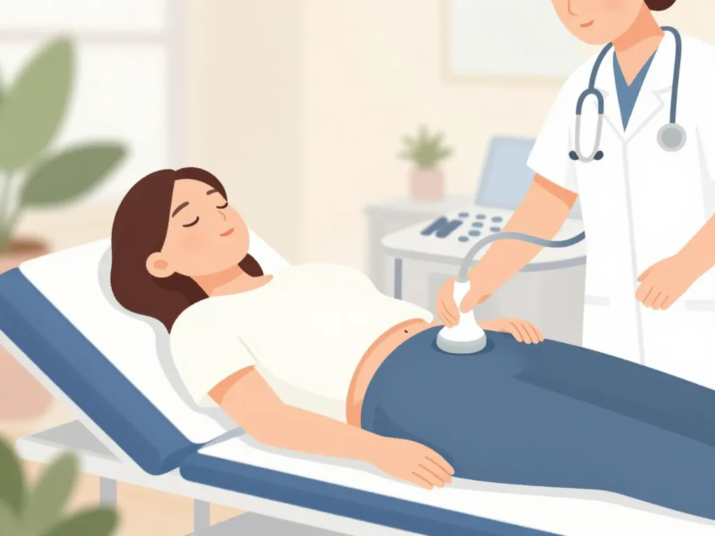 echographie inguinale examen patient serein