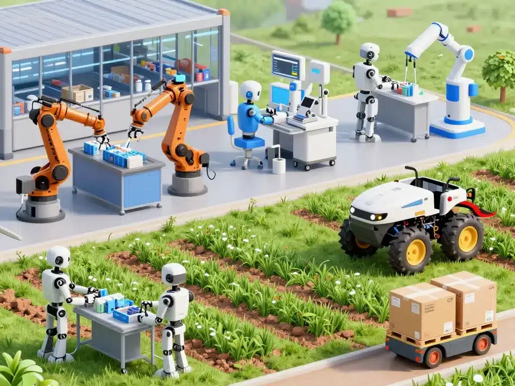 scène robots entreprise robotique en france usages