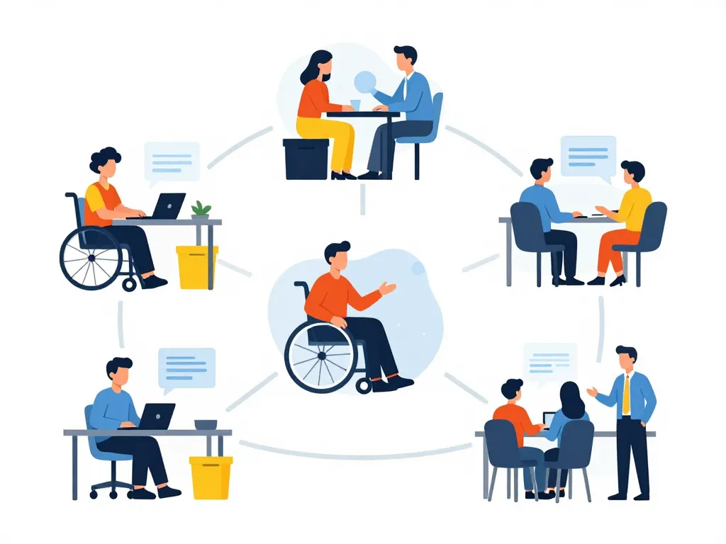 diagramme conceptuel esat hors les murs lien entreprise