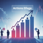 faut-il vendre les actions eiffage, réflexion devant graphique boursier