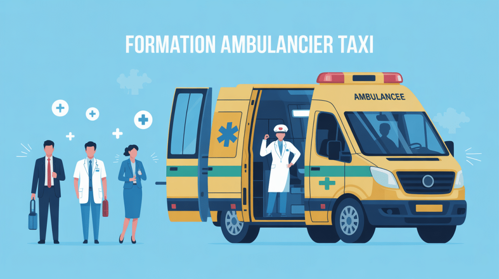 formation ambulancier taxi véhicule sanitaire professionnels