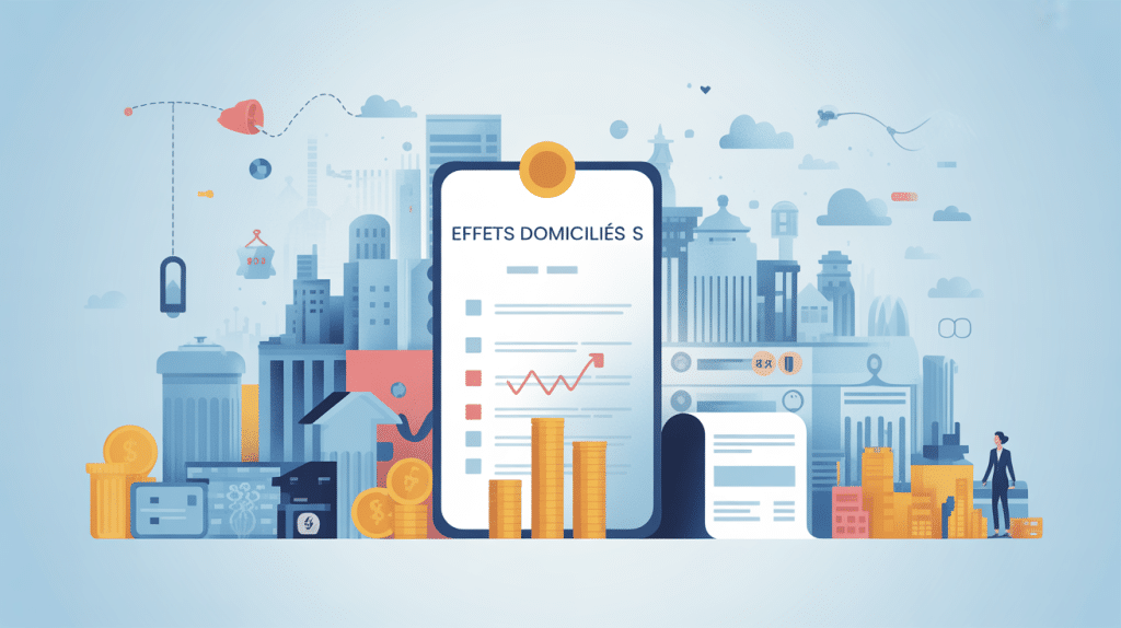 Illustration gestion et fiscalité effets domiciliés
