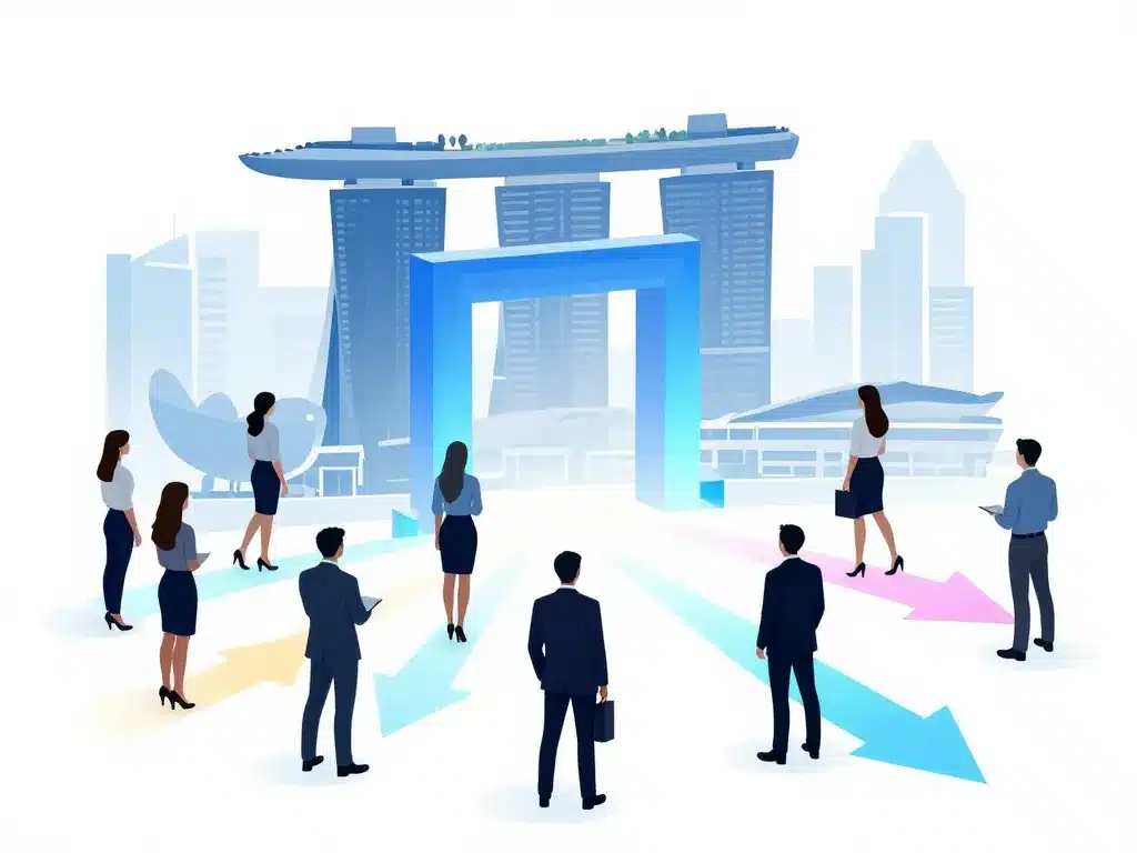 scène editorial global trader programme profils entreprises singapour
