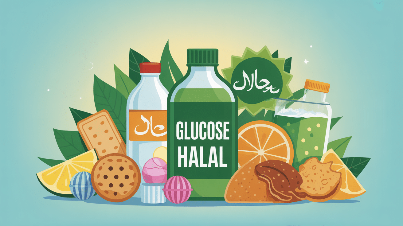 illustration glucose halal produits alimentaires