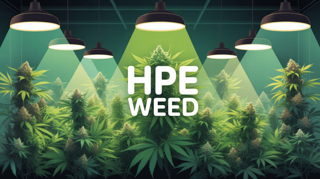 illustration hpe weed éclairage horticole intérieur