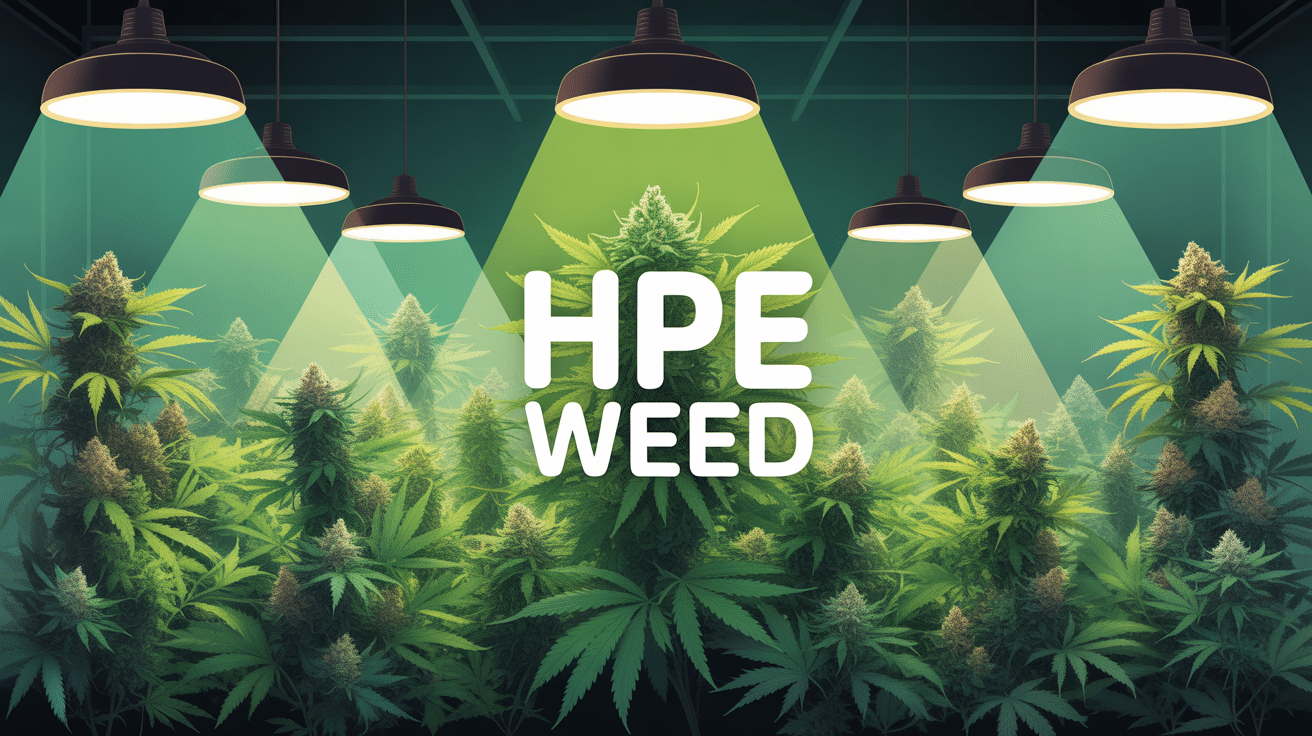 illustration hpe weed éclairage horticole intérieur