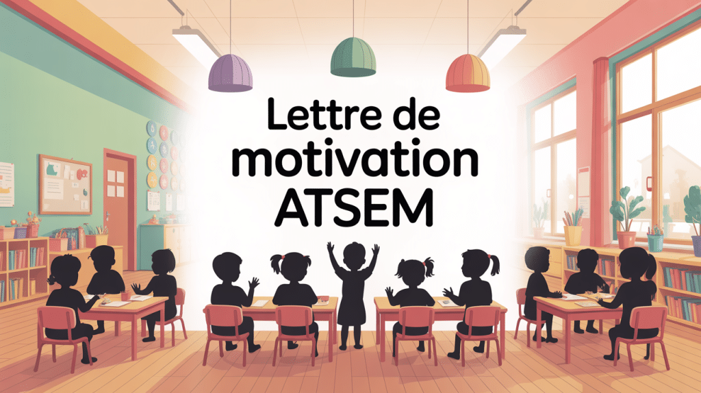 illustration lettre de motivation atsem salle de classe