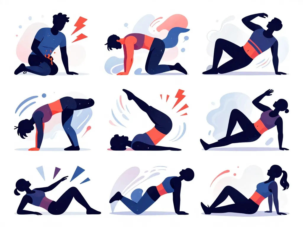 illustration causes du mal aux abdos apres sport