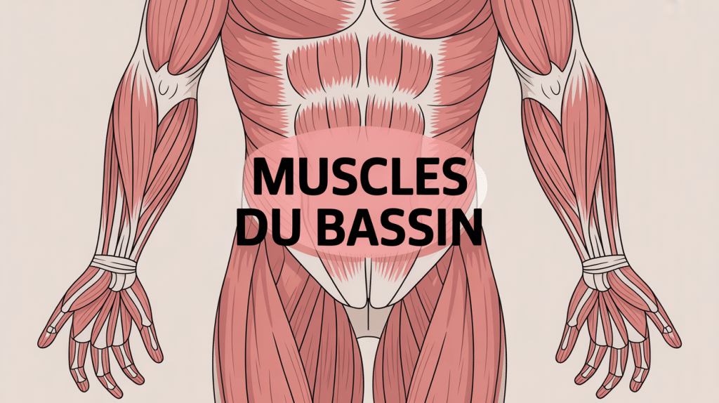schéma muscle du bassin anatomie vue d’ensemble