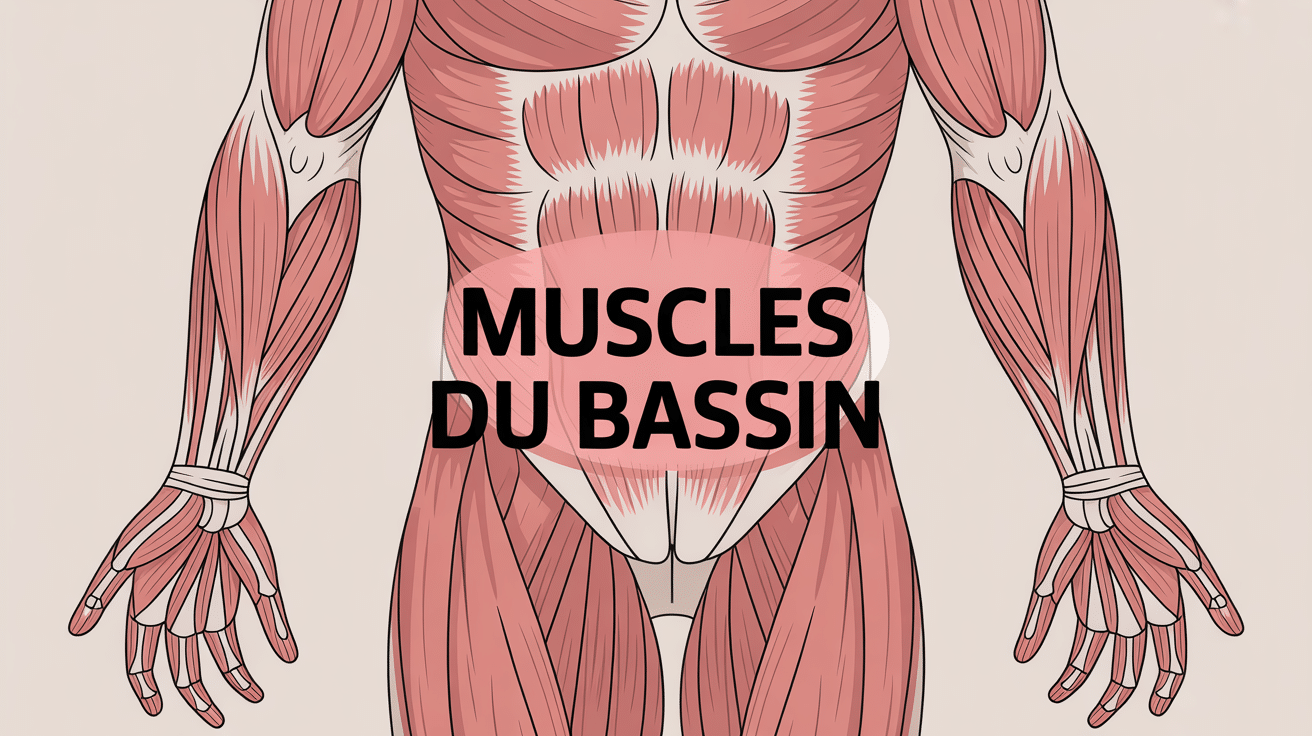 schéma muscle du bassin anatomie vue d’ensemble
