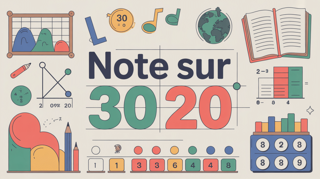 illustration conversion note sur 30 sur 20