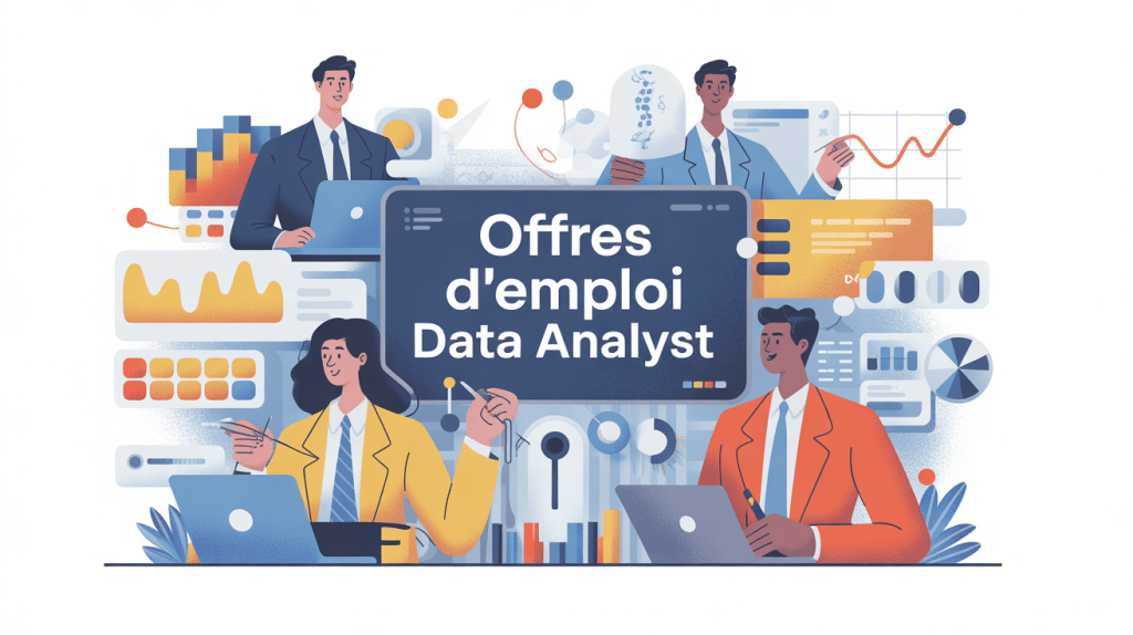 illustration du marché des offres d emploi data analyst et secteurs