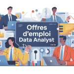 illustration du marché des offres d emploi data analyst et secteurs