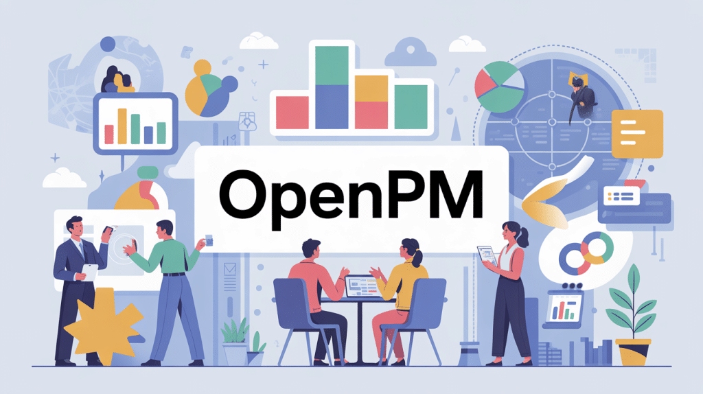 illustration openpm gestion de projets moderne