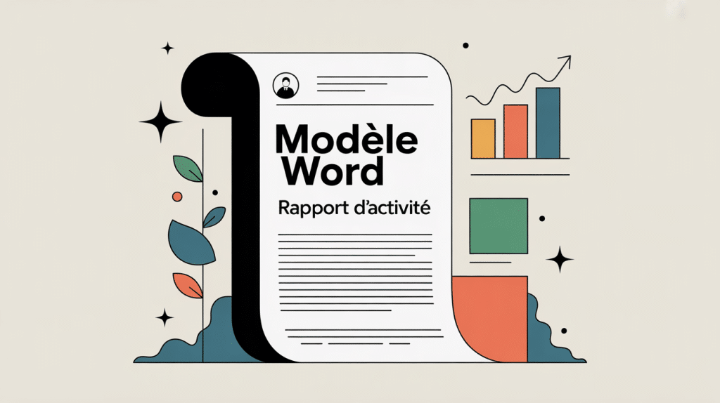 illustration rapport d'activité modèle word