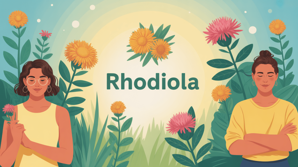 rhodiola effet immédiat illustration gestion stress fatigue