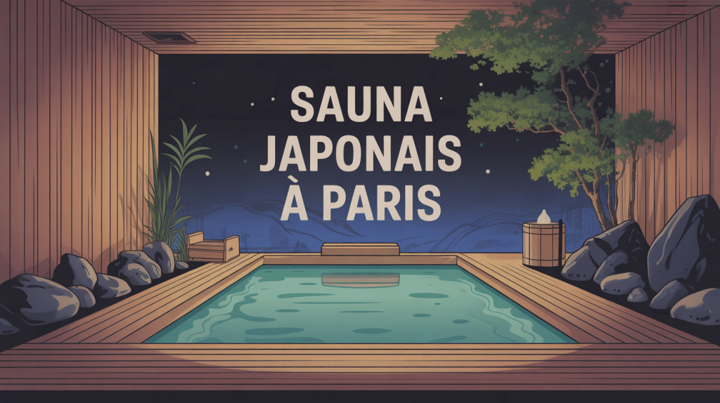 illustration sauna japonais paris moderne onsen urbain