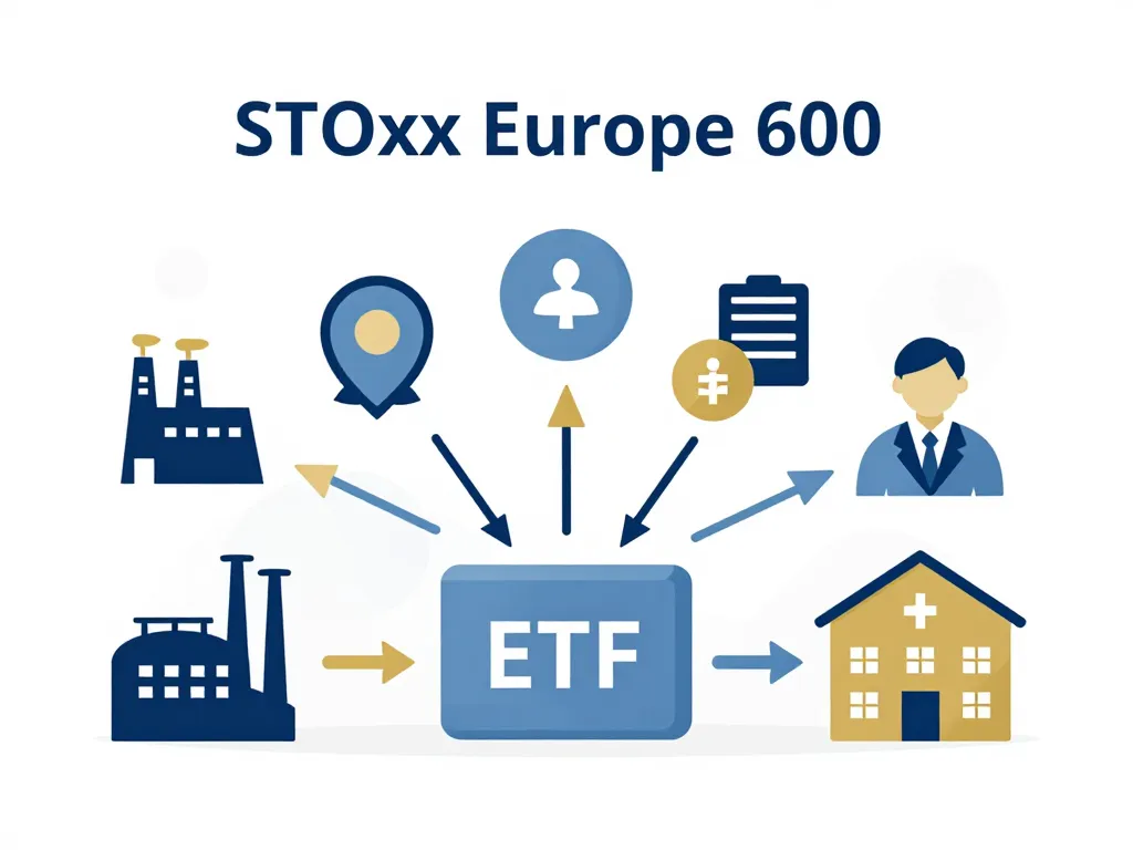 Schéma concept ETF bnp paribas easy stoxx europe 600 ucits etf fonctionnement