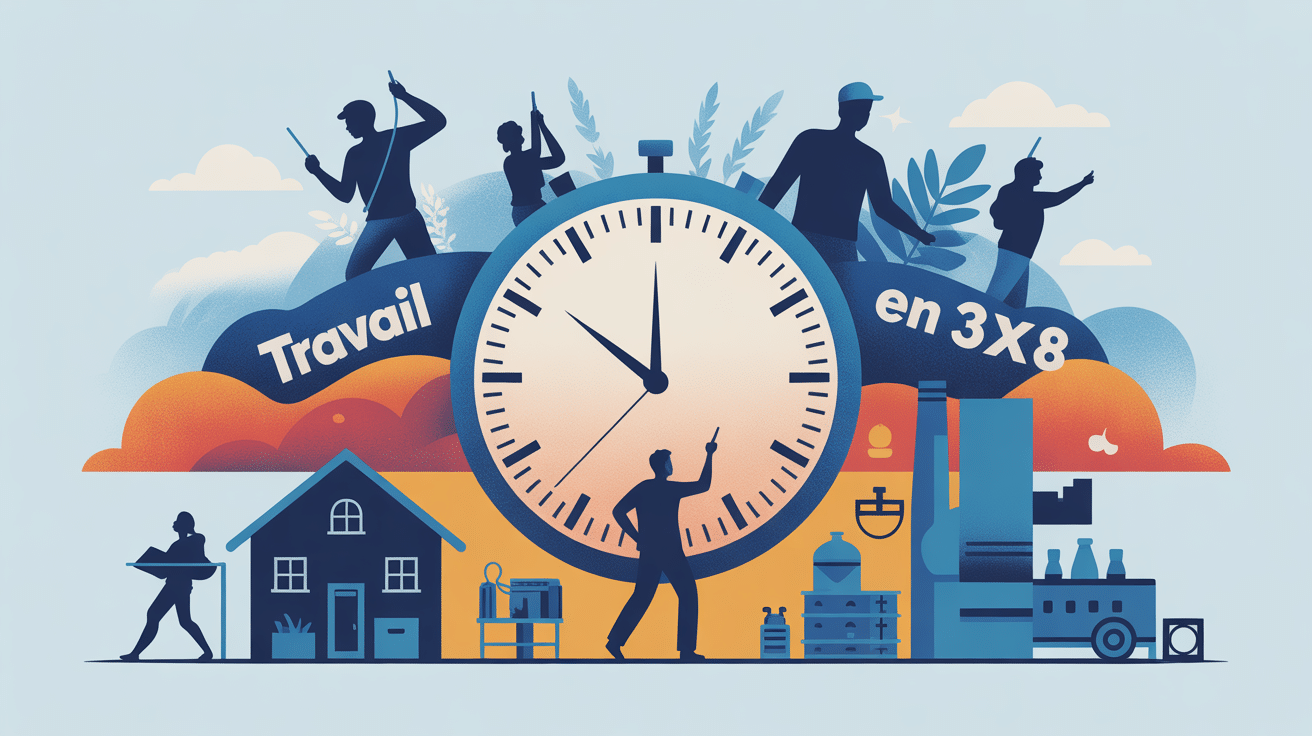 illustration travail 3x8 impact vie santé organisation