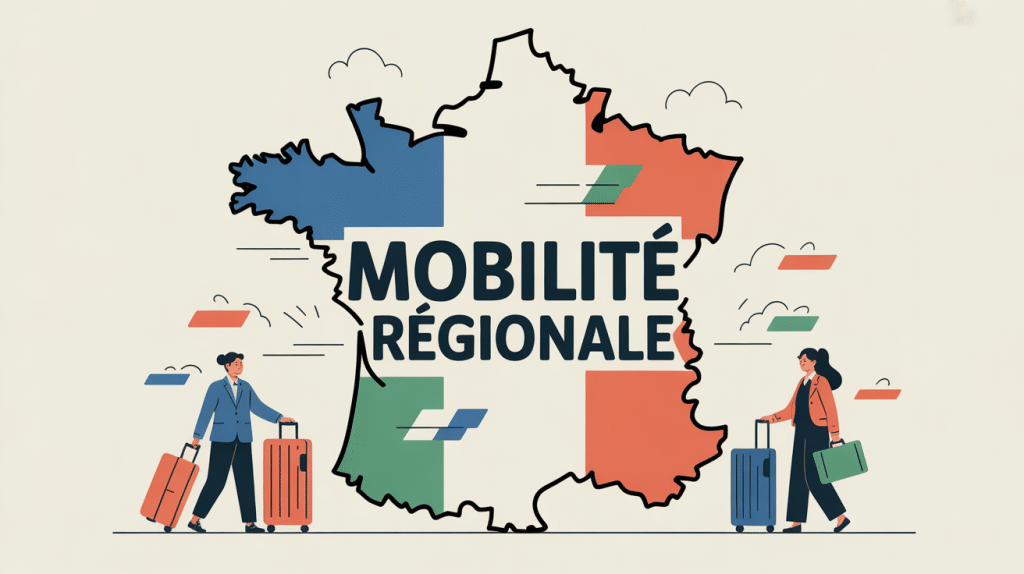 Illustration de la mobilité pour trouver un emploi et un logement dans une autre région