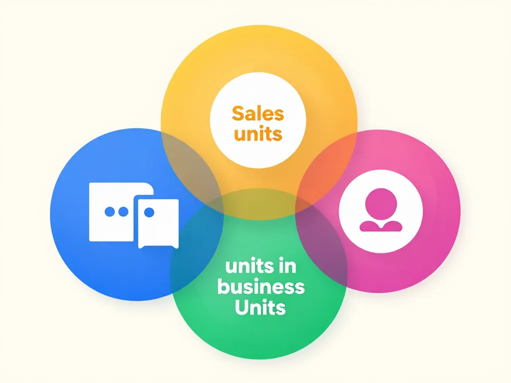 Image métaphore des units in business significations