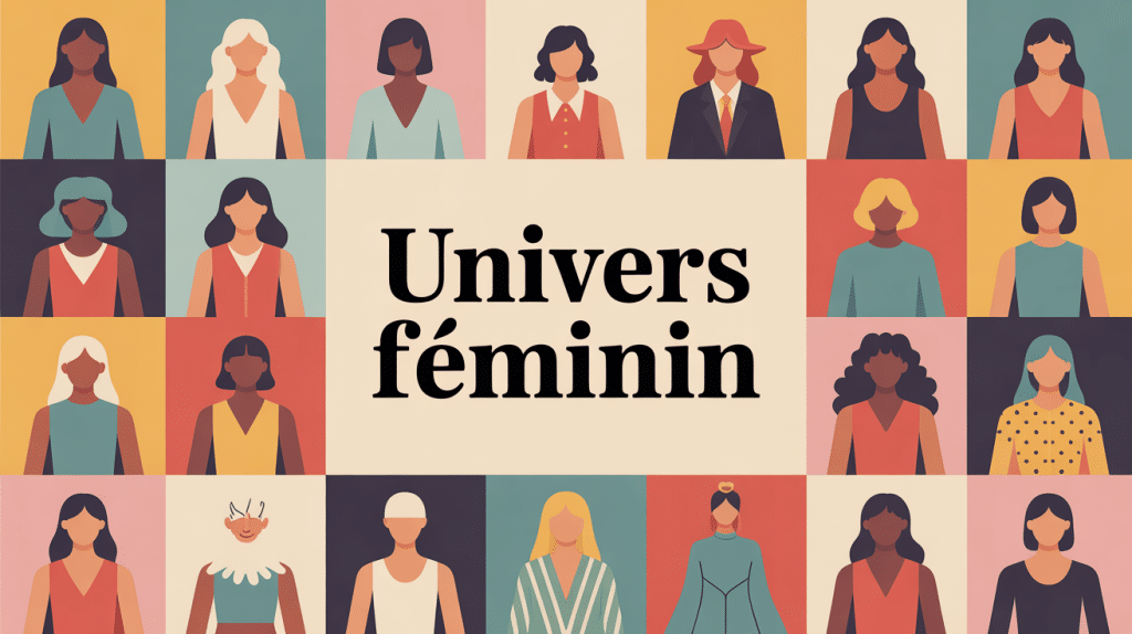 univers feminin diversité féminité illustration élégante