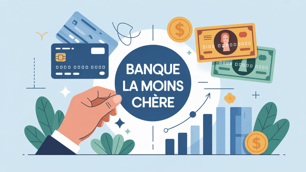 Illustration moderne banque le moins cher
