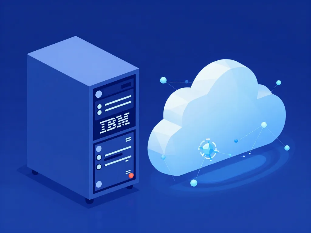 illustration big blue IBM evolution numerique