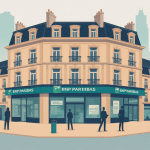 illustration bnp paribas poitiers hotel de ville agence centre