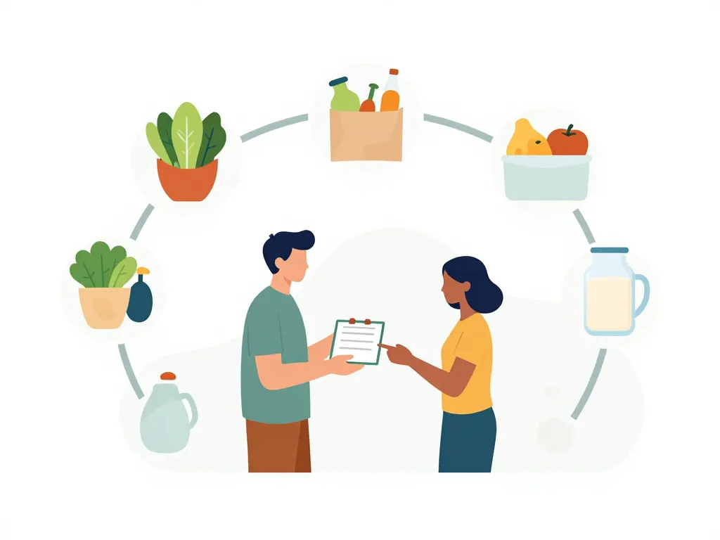 Schéma répartition budget courses pour 2 personnes par mois 2024