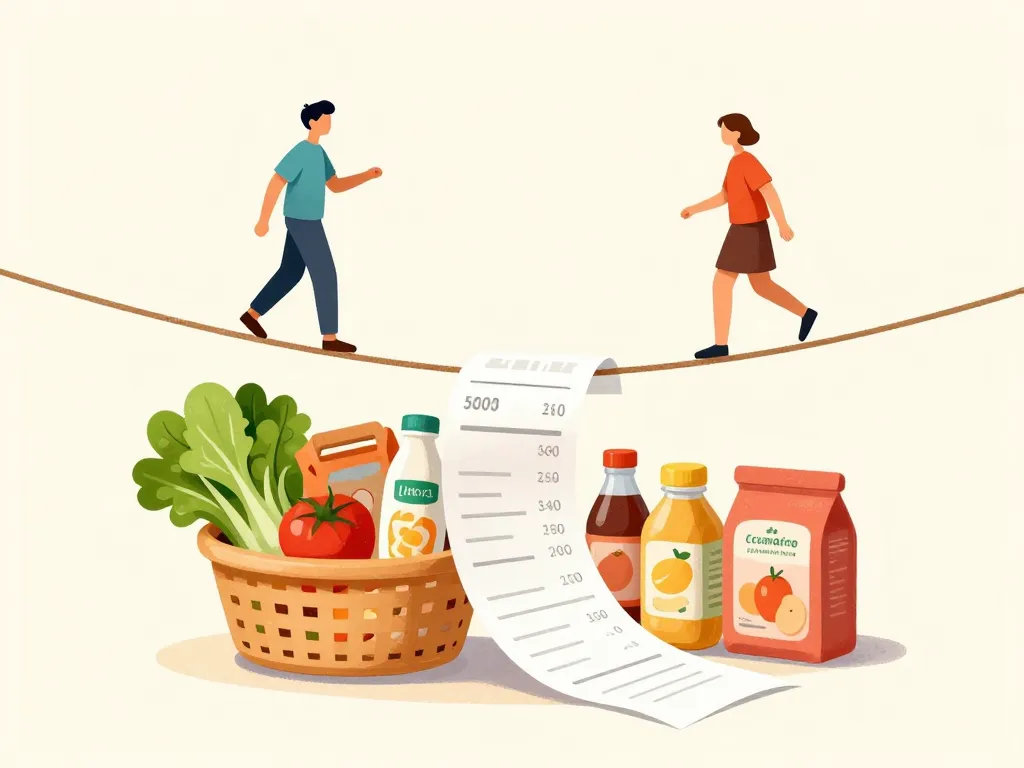 Équilibrer qualité et prix budget courses pour 2 personnes par mois 2024