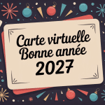 cartes virtuelles bonne année 2025 envoi illustration chaleureuse