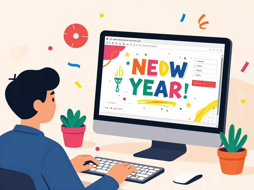 cartes virtuelles bonne année 2025 création carte personnalisée